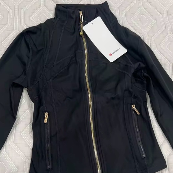 lululemon athletica Black Jacket with Gold Zipper - Picture 2 of 2